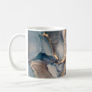 Luxus-Abstrakt-Fluid-Art-Malerei in Alkoholtinte Kaffeetasse