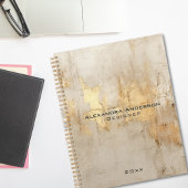 Luxus Abstrakt Ivory Gold Glitzer Beruflich Planer