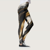 Luxus-Abstrakt-Marmor-Leggings Leggings (Rechts)