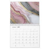 Luxus-Abstrakter Fluid-Gold-Kalender 2027 Kalender (Jan 2027)