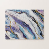 Luxus Aegean Gold Marmorwellen Puzzle (Horizontal)