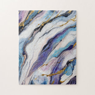 Luxus Aegean Gold Marmorwellen Puzzle