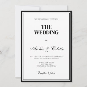 Luxus Altes Geld Vintage Hochzeit Einladung