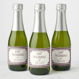 Luxus-Altes-Geld-Wein-Elfenbein-Vintage-Hochzeit Schaumweinetikett