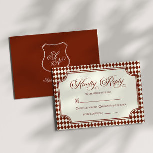 Luxus-Altes-Geld-Wein-Vintage-Elfenbein-Hochzeit RSVP Karte