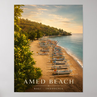Luxus-Amed-Beach-Bali-Plakat Poster