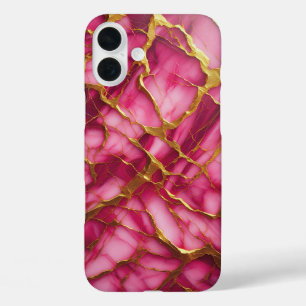 Luxus-Amethyst-Lila-Marmor-Hülle - Elegante Rose  iPhone 16 Plus Hülle