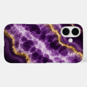 Luxus-Amethyst-Marmor-Geode Case-Mate iPhone Hülle (Rückseite (Horizontal))
