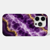 Luxus-Amethyst-Marmor-Geode Case-Mate iPhone Hülle (Rückseite (Horizontal))