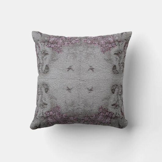 Luxus Angel Moderne Vintage Rose Kissen (Rückseite)