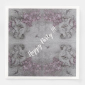 Luxus Angel Moderne Vintage Rose Serviette (Vorderseite)