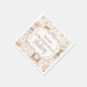 Luxus-Antik-Konditorei-Bäckerei-Geschäft Serviette (Ecke)