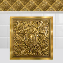 Luxus Antique Gold Französisch Fleur de Lys Regenc