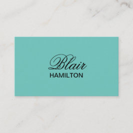 Luxus-Aquamarin Visitenkarte