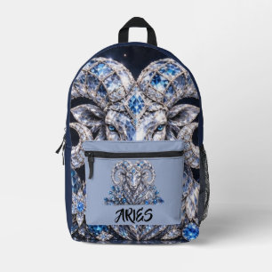 Luxus-Aries-Zodiak-Kristall Bedruckter Rucksack