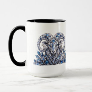 Luxus-Aries-Zodiak-Kristall Tasse