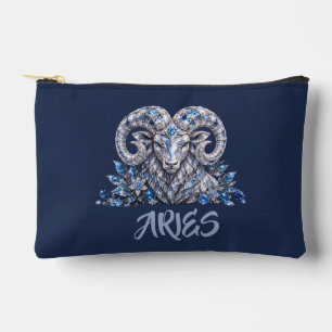 Luxus-Aries-Zodiak-Kristall Zubehörtasche