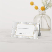 Luxus Art Deco Design Platzkarte (Vorderseite)