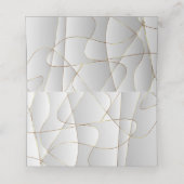 Luxus Art Deco Design Platzkarte (Innenseite Aufgefaltet)