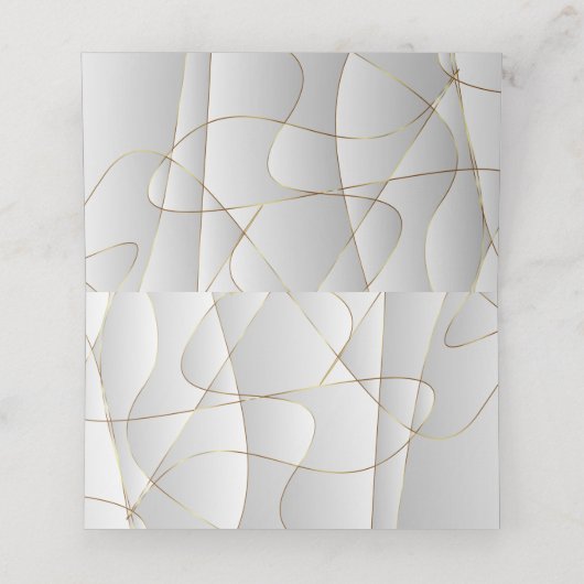 Luxus Art Deco Design Platzkarte (Innenseite Aufgefaltet)