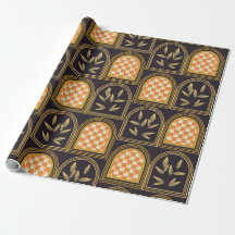 Luxus-Art-Deco-Geometrisches-Blumen-Nahtloses-Must