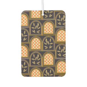 Luxus Art Deco geometrisches florales nahtloses Mu Autolufterfrischer