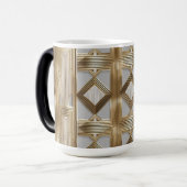 Luxus Art Deco Gold Tasse - Elegantes geometrische (Vorderseite Links)