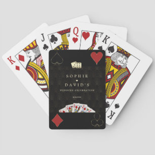 Luxus Art Deco Vegas Casino Royale Hochzeit Spielkarten