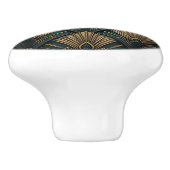 Luxus-Art-Deco-Ventilator-Design Keramikknauf (Seitenansicht)