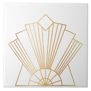 Luxus-Art-Deco-Ventilator-Motiv Fliese