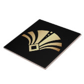 Luxus-Art-Deco-Ventilator-Motiv Fliese (Seite)