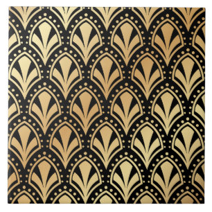 Luxus-Art-Deco-Ventilator-Motiv Fliese