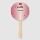 Luxus-Auktion für Rose-Gold-Wohltätigkeit Fächer (Rückseite)