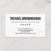 Luxus-Auto-Illustration Design Visitenkarte (Rückseite)