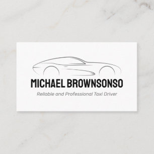 Luxus-Auto-Illustration Design Visitenkarte