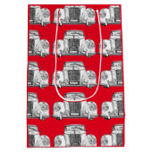 Luxus-Auto-Illustration MERCEDES-BENZ 300 Mittlere Geschenktüte (Rückseite)