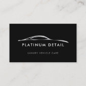 Luxus-Autodetailing-Logo Visitenkarte (Vorderseite)