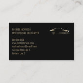 Luxus-Automietservice mit Fahrer Visitenkarte (Rückseite)