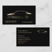 Luxus-Automietservice mit Fahrer Visitenkarte (Vorne/Hinten)