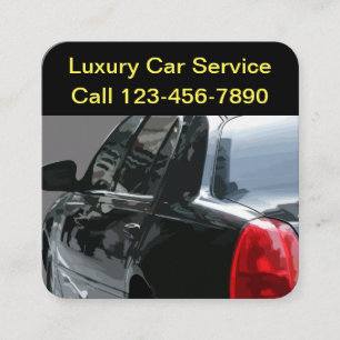 Luxus-Automobil-Service Quadratische Visitenkarte