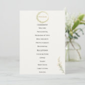 Luxus-Babys-Breath-Blumenhochzeit Programm (Stehend Vorderseite)