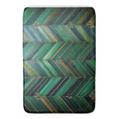 Luxus-Badezimmerteppich in Türkis mit Chevron-Must Badematte (Vorderseite Vertikal)