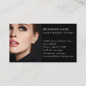 Luxus Beauty 4 Foto Business Card T Visitenkarte (Rückseite)