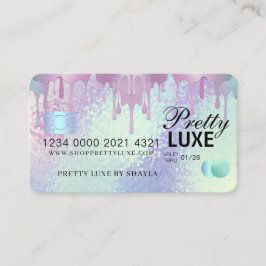 Luxus Beauty Dripping Holographic Credit Style Bu Visitenkarte