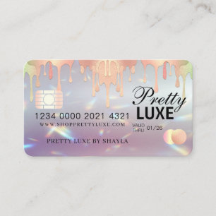 Luxus Beauty Dripping Holographic Credit Style Bu Visitenkarte