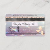 Luxus Beauty Dripping Holographic Credit Style Bu Visitenkarte (Rückseite)