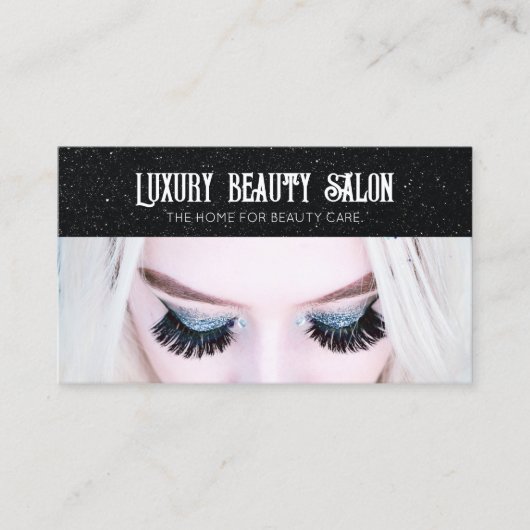 Luxus Beauty Salon Business Card Visitenkarte (Vorderseite)