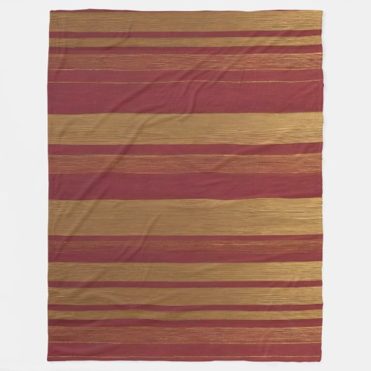 Luxus Beliebte Burgundy Gold Linen Collection Fleecedecke (Vorderseite)