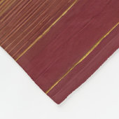 Luxus Beliebte Burgundy Gold Linen Collection Fleecedecke (Ecke)