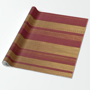 Luxus Beliebte Burgundy Gold Linen Collection Geschenkpapier